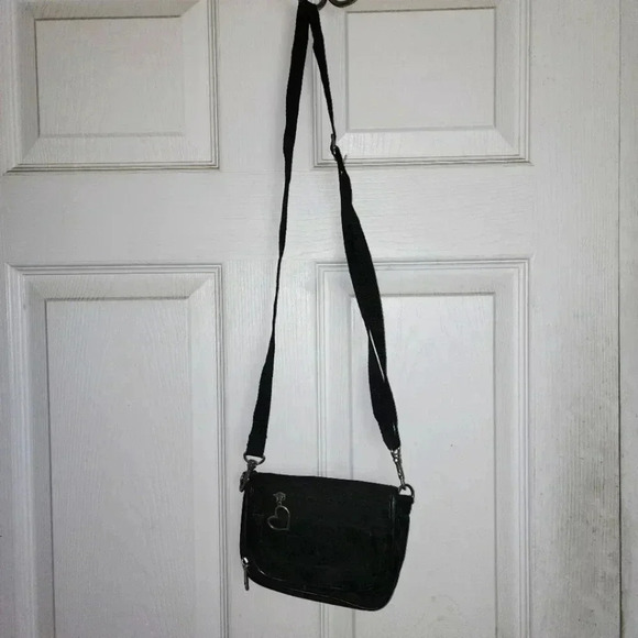 Black & Hot Pink Purse/Clutch Multiple Pockets - Picture 1 of 14